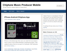 Tablet Screenshot of chiptuneproducer.com